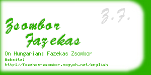 zsombor fazekas business card